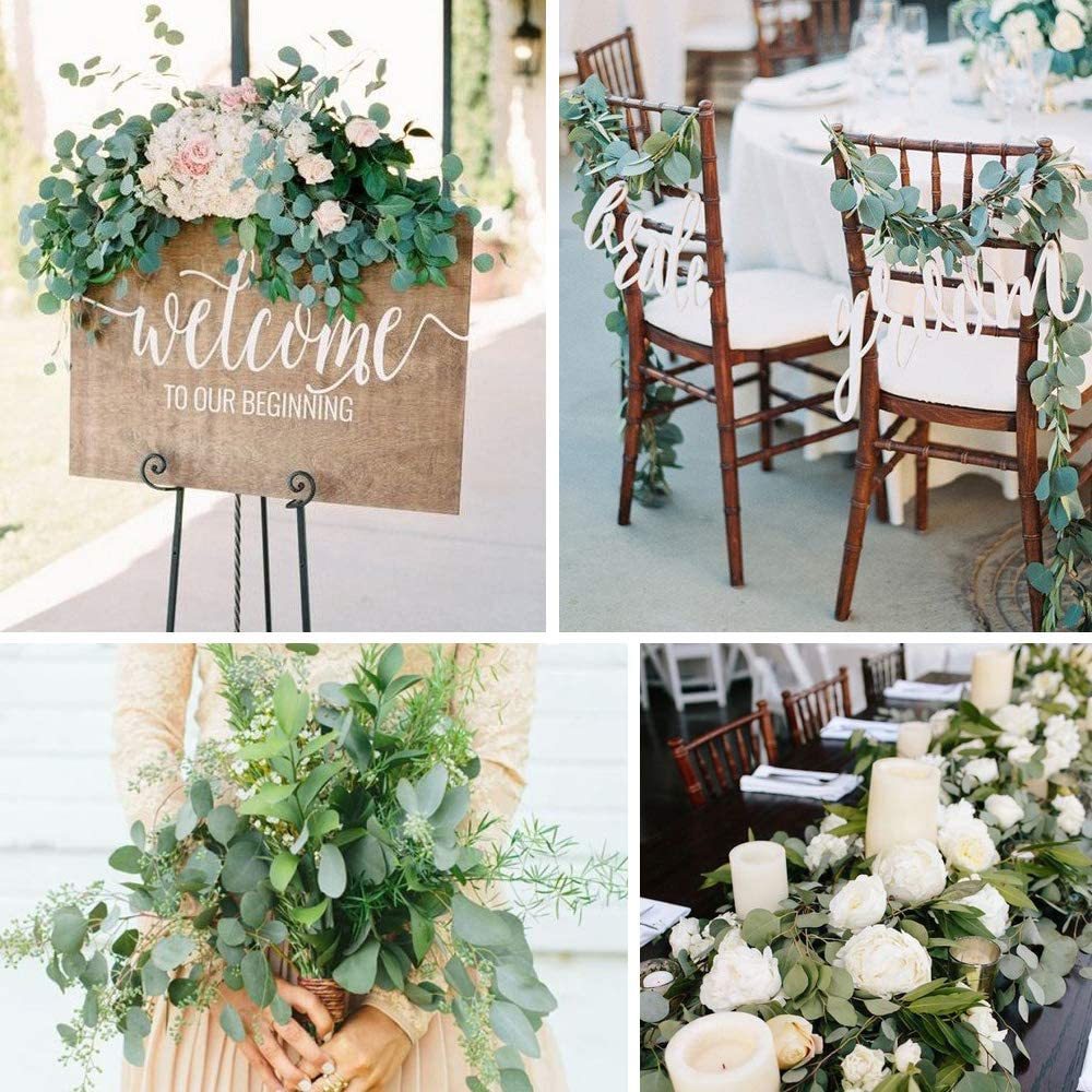 Party Wedding Decoratinon Ivy Leaves Artificial Eucalyptus Garland-xinru