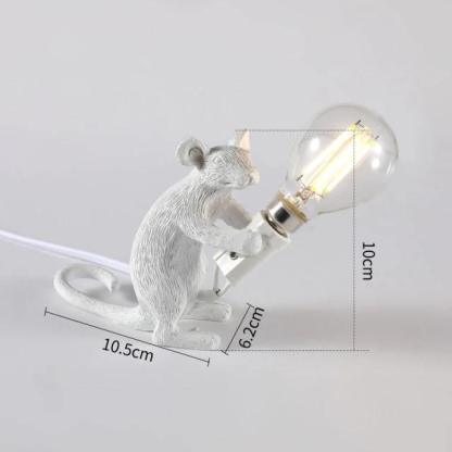 Nordic Resin Cute Mouse Animal Desk Lamp-xinru
