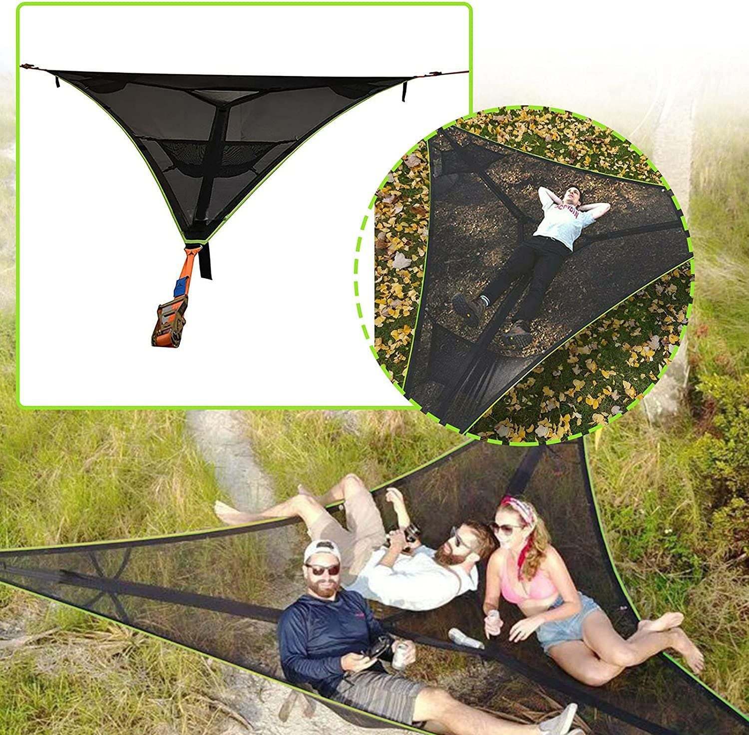 Multi Person Portable Giant Aerial Camping Hammock Tree House Air Sky Tent-xinru