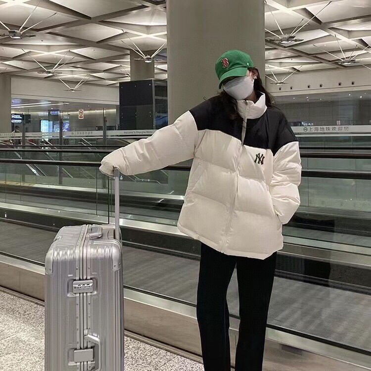 [MLB] Glossy Block Short Padding ★大人気★-xinru shop