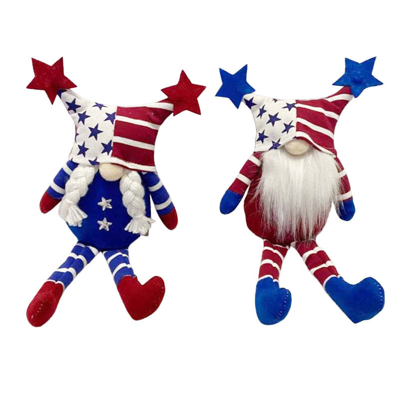 Independence Day Patriotic Gnome Desktop Decoration-xinru