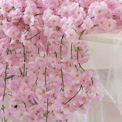 5PCS  Artificial Flower Cherry Blossom Branch Spring Garland For Party Wedding Decoration-xinru