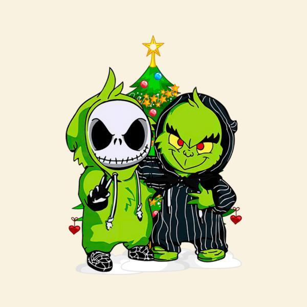 Jack Skellington And Grinch Cut Ornament Christmas Gift  ORN-00357-xinru shop