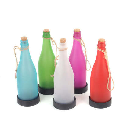 Solar Wine Bottle Light Outdoor Decoration Plastic LED Hanging Light-xinru