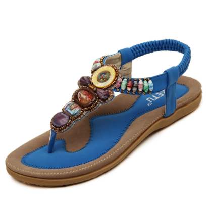 Women Casual Outdoor Plus Size Sandals Waterproo SliP On Round Female Slippers-xinru
