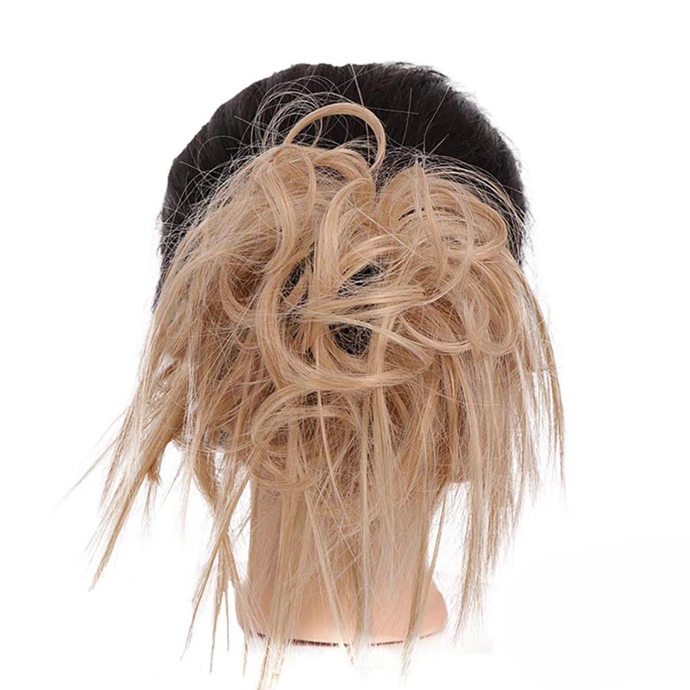 Natural Look Synthetic Messy Hair Bun Scrunchie Extension-xinru