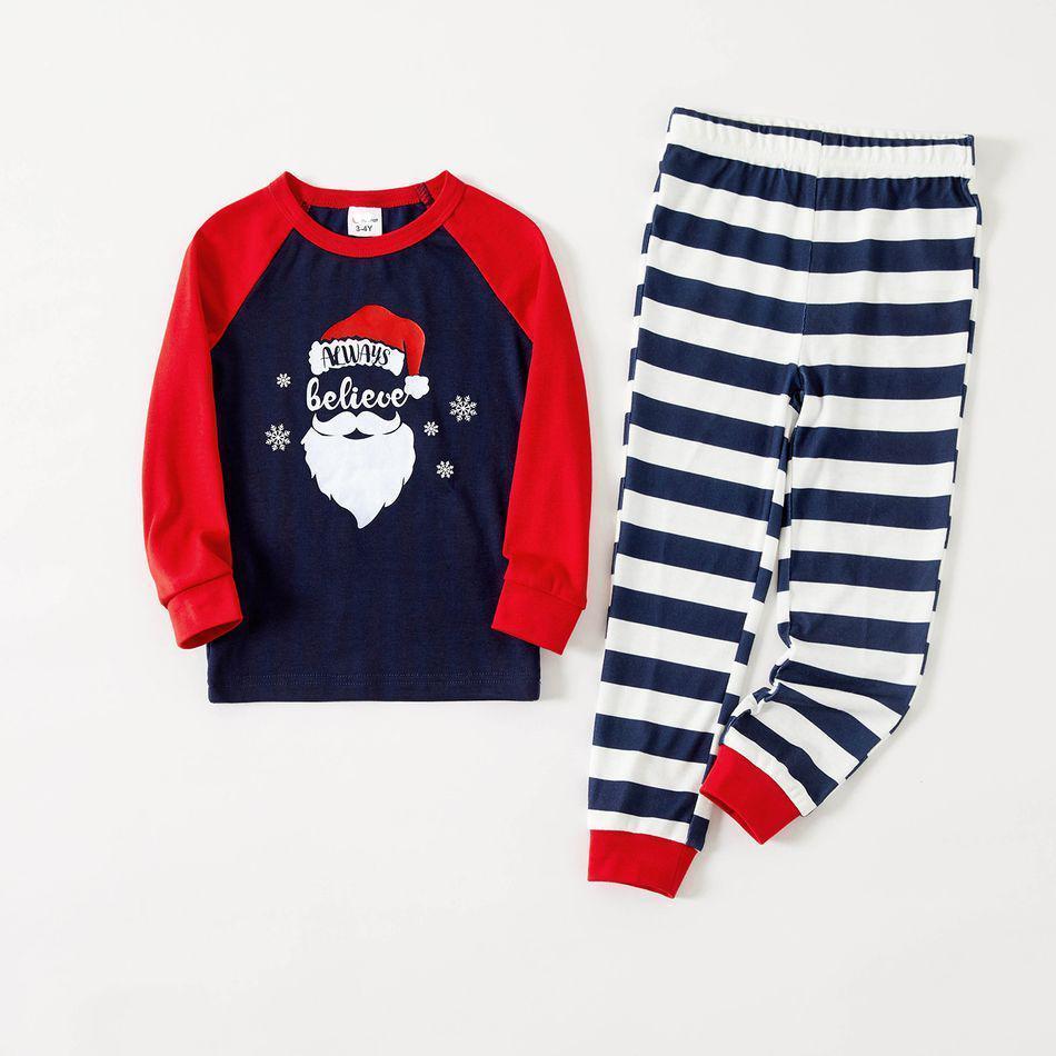Plus Size Christmas Santa and Letter Print Family Matching Long-sleeve Pajamas Sets-xinru shop