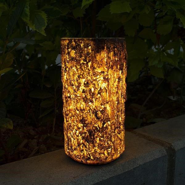 Solar Garden Stump Landscape Light Outdoor Decor-xinru