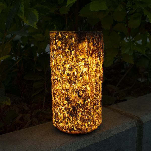 Solar Garden Stump Landscape Light Outdoor Decor-xinru