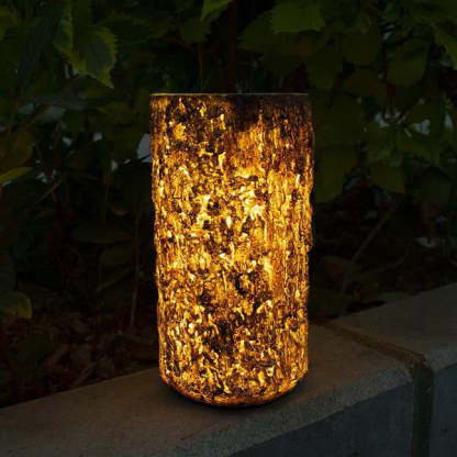 Solar Garden Stump Landscape Light Outdoor Decor-xinru