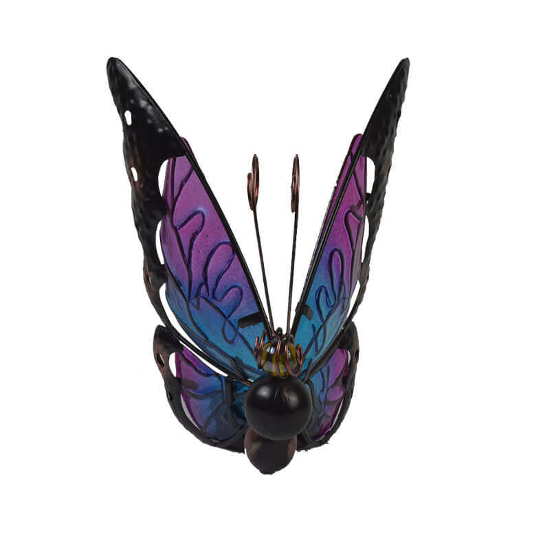 Solar Glass Butterfly Outdoor LED Decorative Garden Light-xinru