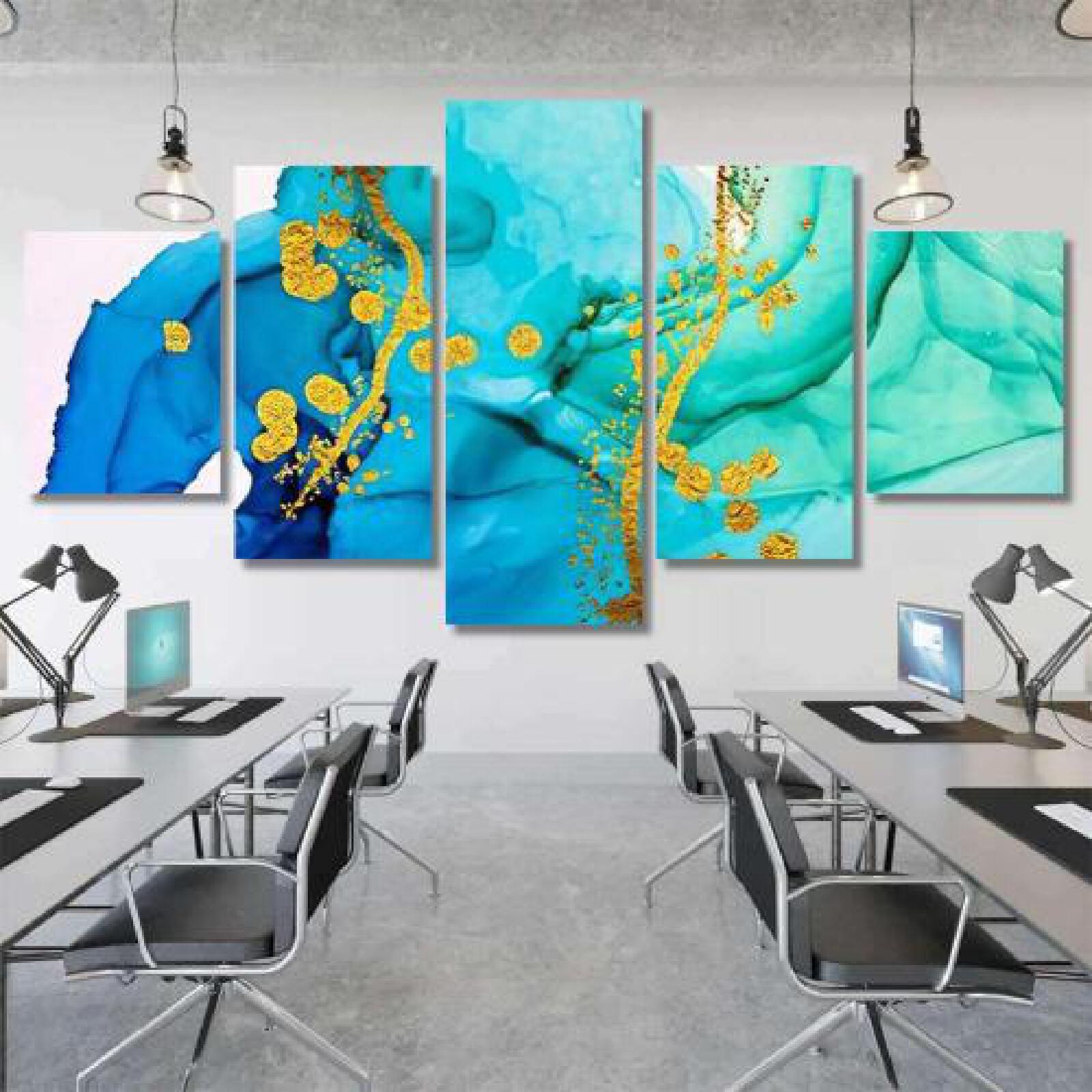 Exotic Art Golden Swirl Artistic Design-xinru shop