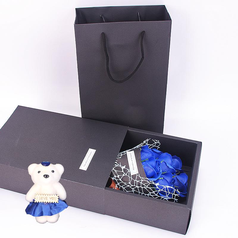 Rose Teddy Bear Bouquet Enchanted Soap Flower-xinru