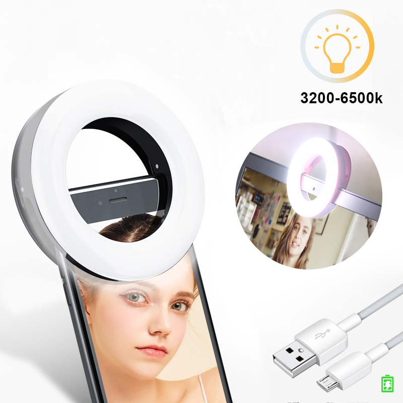 1" Ring Lamps Selfie Ring Light For Phone Vlog Ring Light Selfie Fill Light-xinru