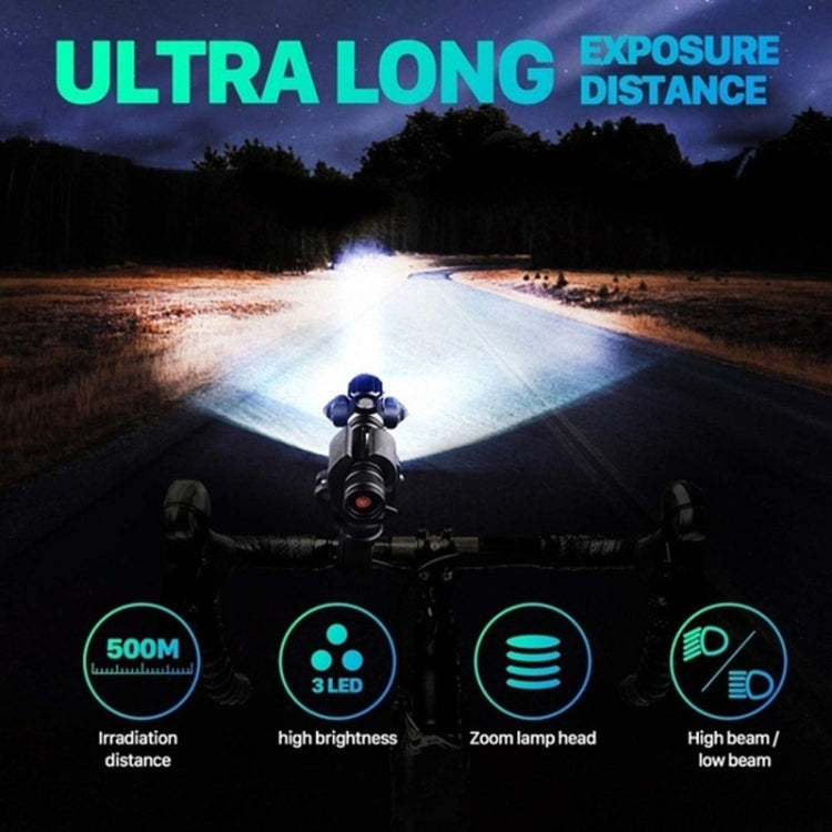 Night Riding Waterproof Strong Light  Flashlight-xinru