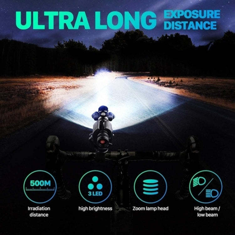Night Riding Waterproof Strong Light  Flashlight-xinru