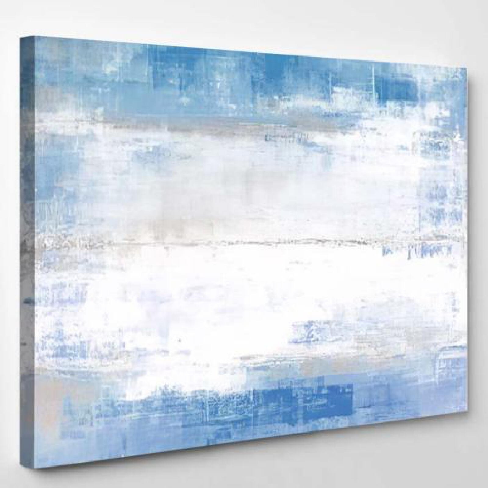 Blue Grey Abstract Art Painting-xinru shop