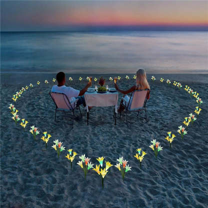 Outdoor Solar Lily Multicolor Variation LED Light-xinru