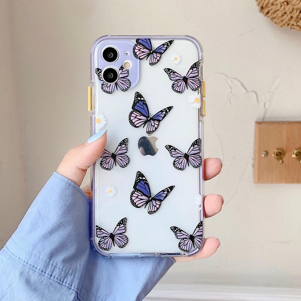 Shockproof Purple Butterfly Case-xinru