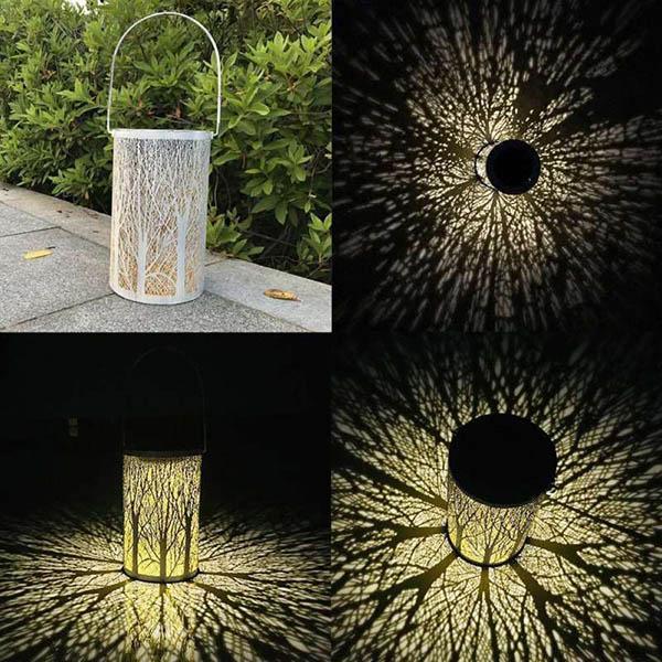 Solar Tree Pattern Lantern Light-xinru shop