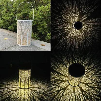 Solar Tree Pattern Lantern Light-xinru shop