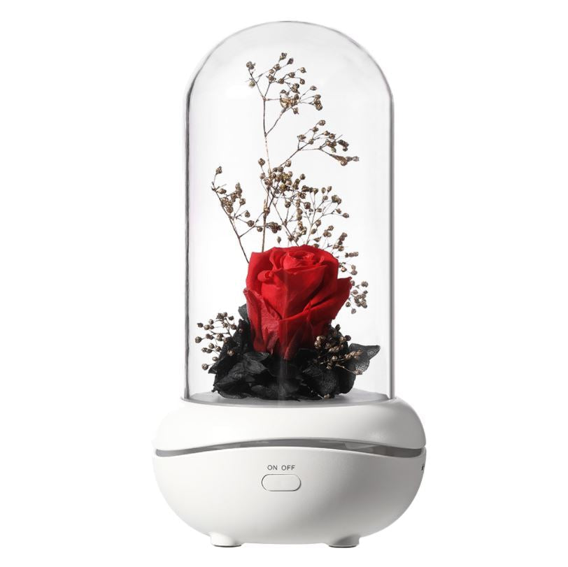 Rose Rechargeable LED Night Light Aroma Diffuser  Aromatherapy Oil  Diffuser-xinru