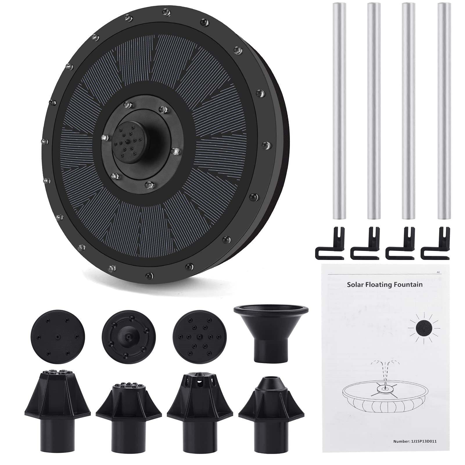 Floating Solar Bird Bath Fountain Kit Lamp-xinru