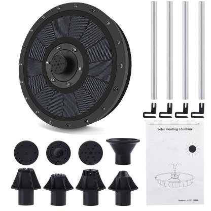 Floating Solar Bird Bath Fountain Kit Lamp-xinru
