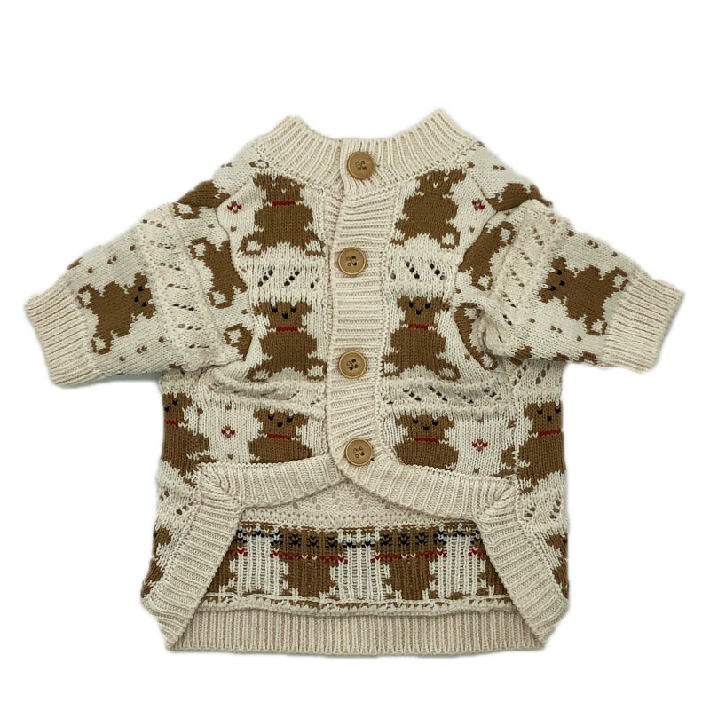 Winter Cardigan Sweater for Small Dog-xinru