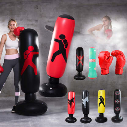 Fitness Inflatable Vertical Boxing Column Thickened 1.6 Meters High-xinru shop