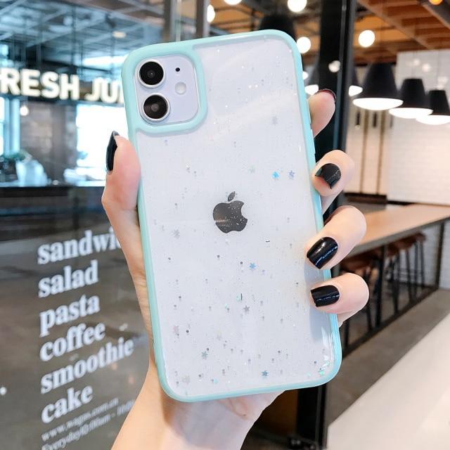 Candy Color Glitter Star Case-xinru