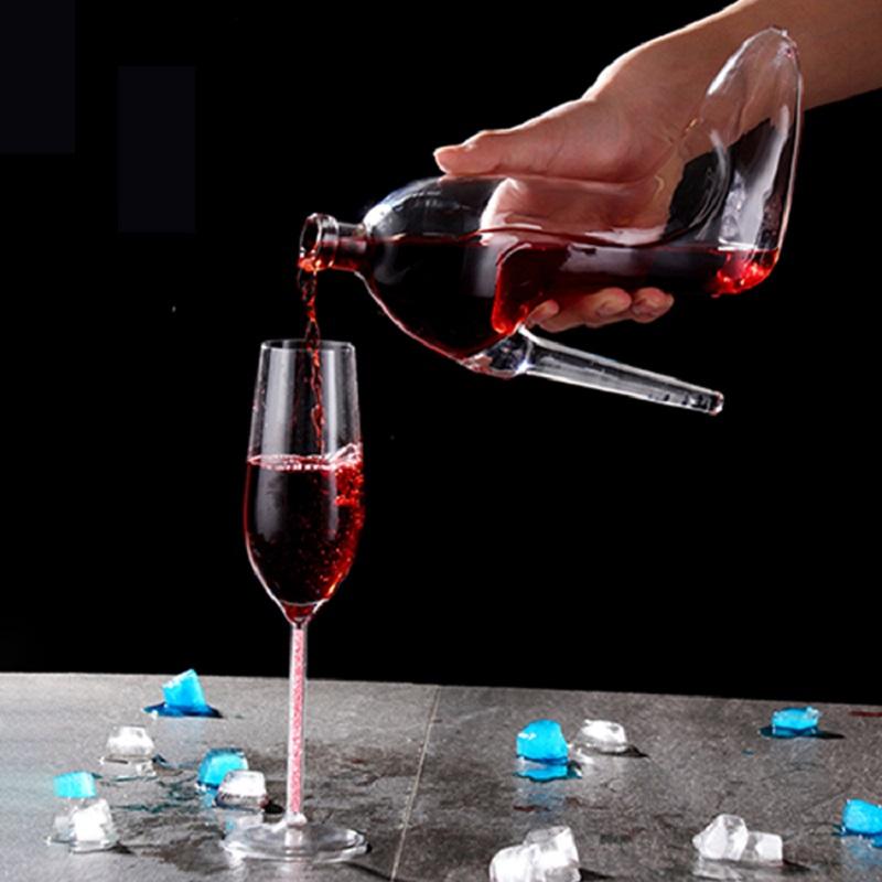 Glass High Heels Wine Container Vodka Wine Container Wine Pourer-xinru