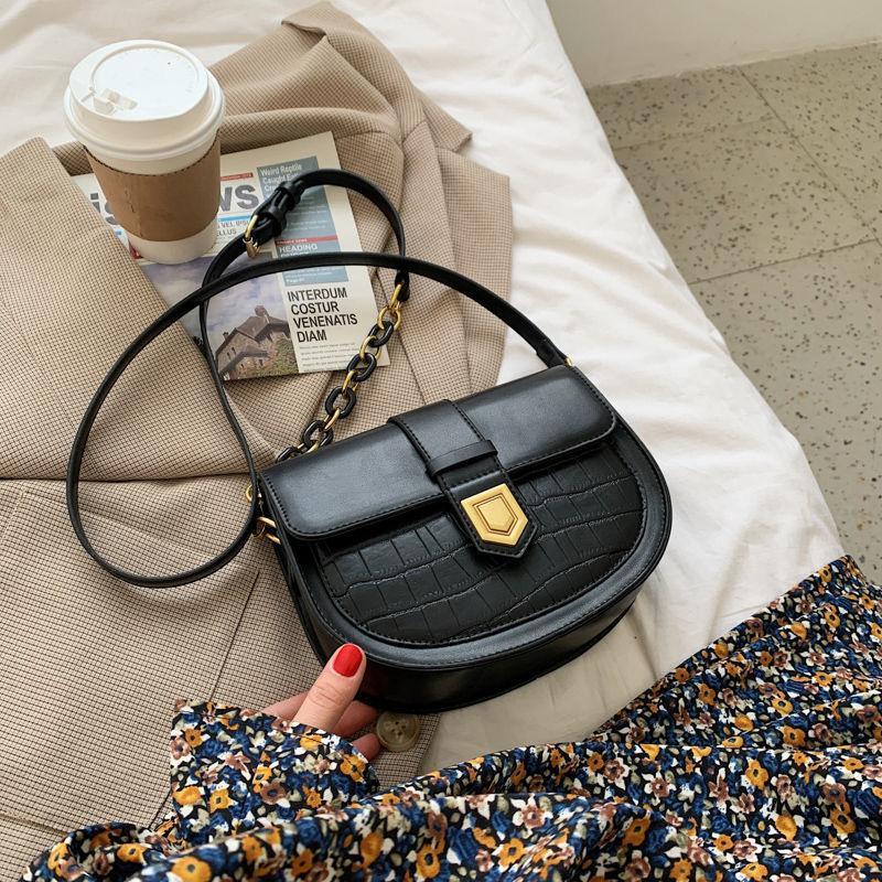 ワニのパターンショルダーバッグ-xinru shop