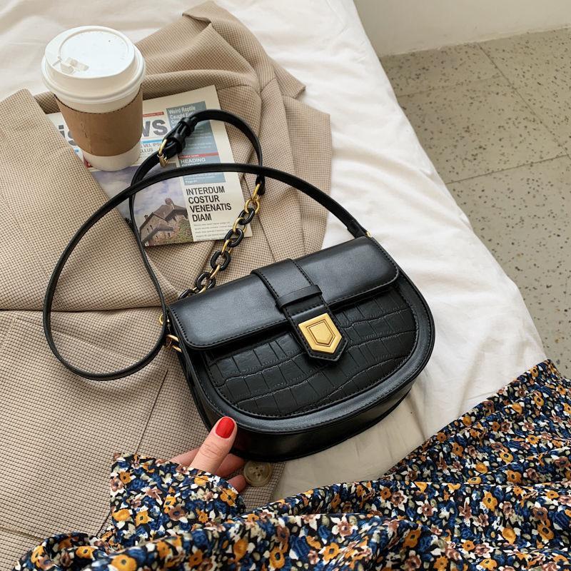 ワニのパターンショルダーバッグ-xinru shop