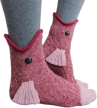 Knitted Crocodile Socks Creative Animal Shaped Ankle Socks-xinru