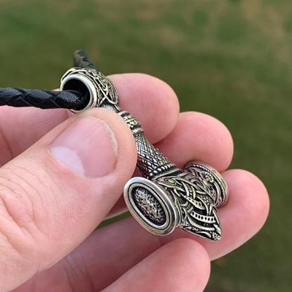 Midgard Mjolnir - Bronze or Sterling Silver-xinru shop