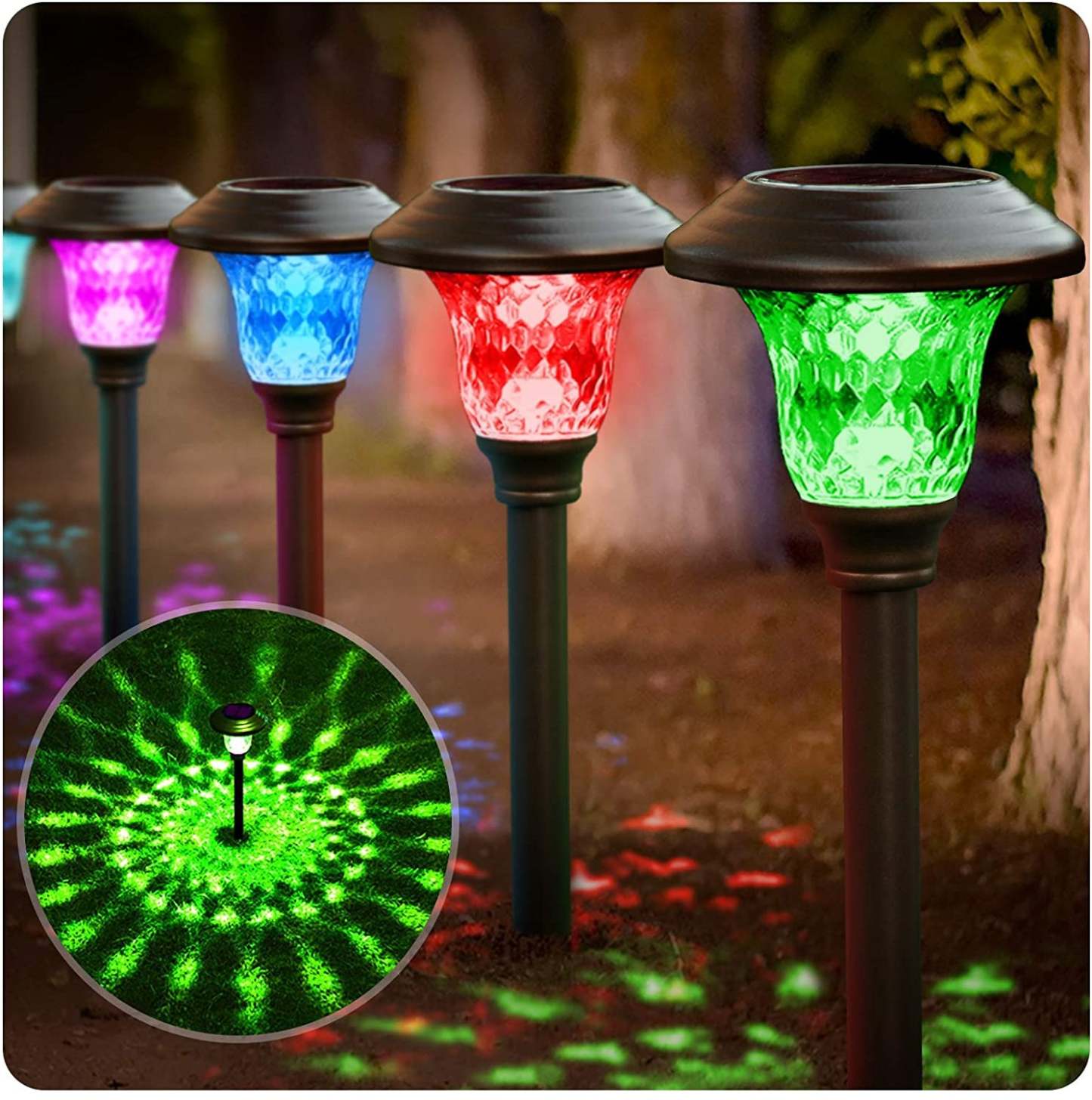 Solar Waterproof Belt 7 Color Changing Path Outdoor Garden Lights-xinru