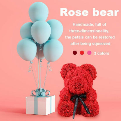 Mother's Day Gift Rose Teddy Bear For Mom-xinru