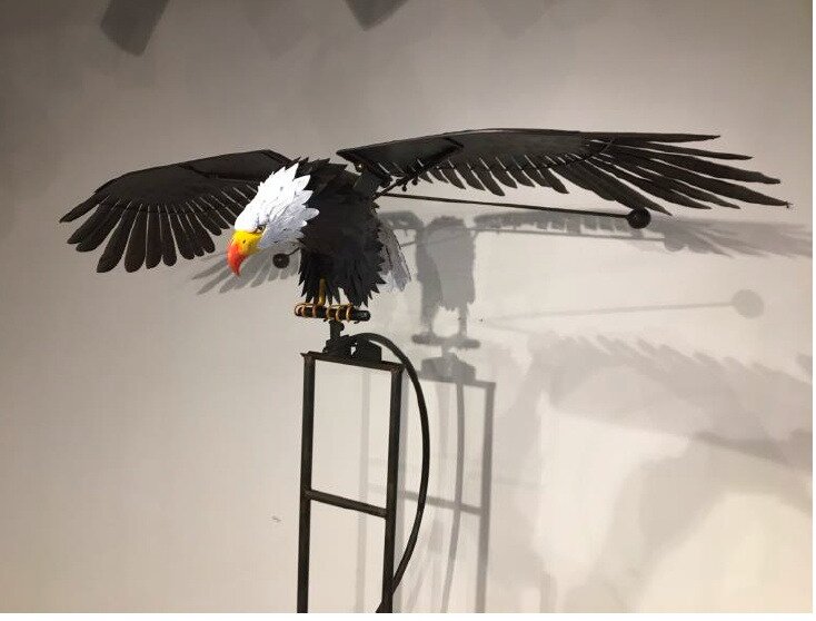 Eagle Garden Sculpture Large Bird Outdoor Statues Metal Yard Patio Lawn Decor-xinru