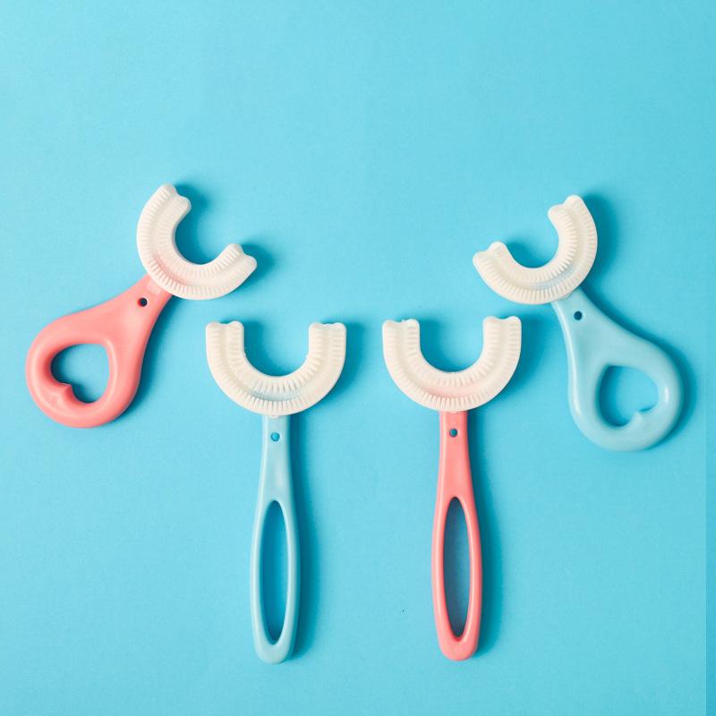 Baby U-Shaped Toothbrush 360 Degree Teeth Clean Soft Fur-xinru