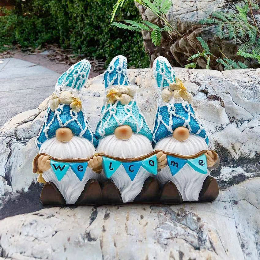 Cute Ocean Garden Gnome Statue-xinru