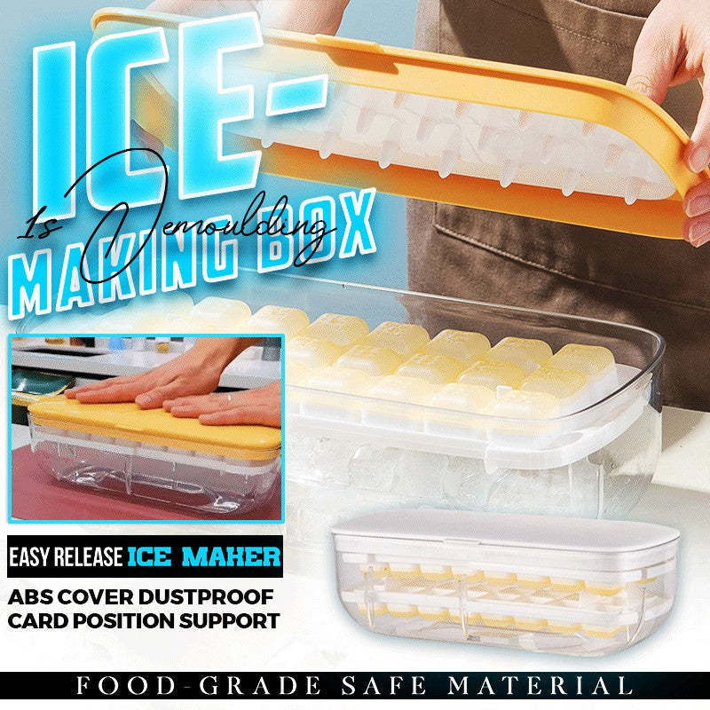 Home Ice Cube Molds Kitchen Ice Trays Ice Making Boxes-xinru