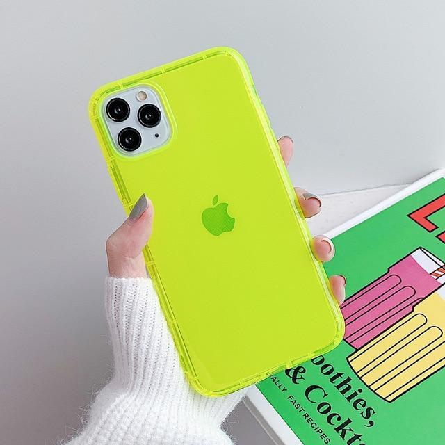 Shockproof Transparent Neon Case-xinru