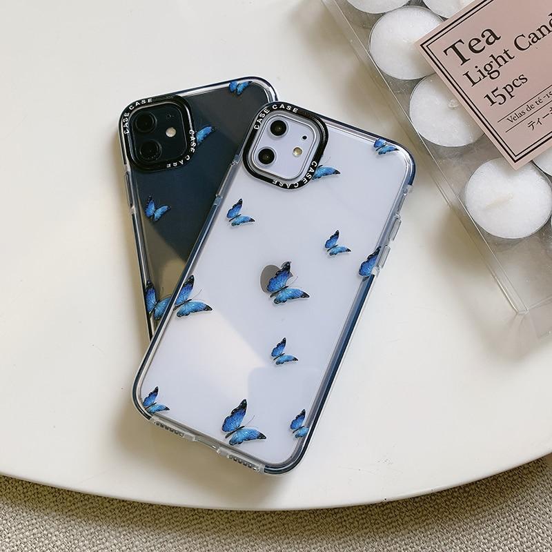 Shockproof Blue Butterfly Case-xinru