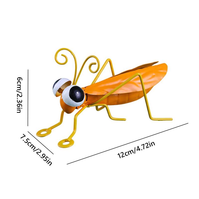 Wrought Iron Insect Garden D鑼卌or Courtyard Decoration Simulation Ornaments-xinru