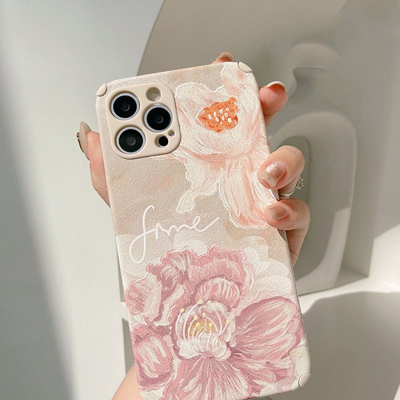3D Flower Leather Case-xinru