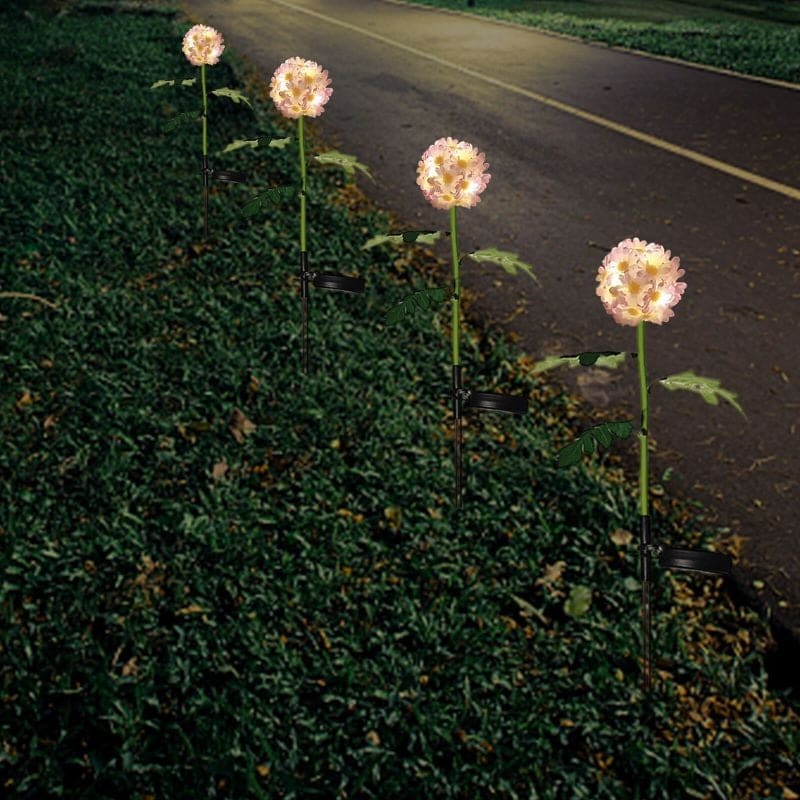 Outdoor Solar LED Light Flower Chrysanthemum Garden Stake-xinru