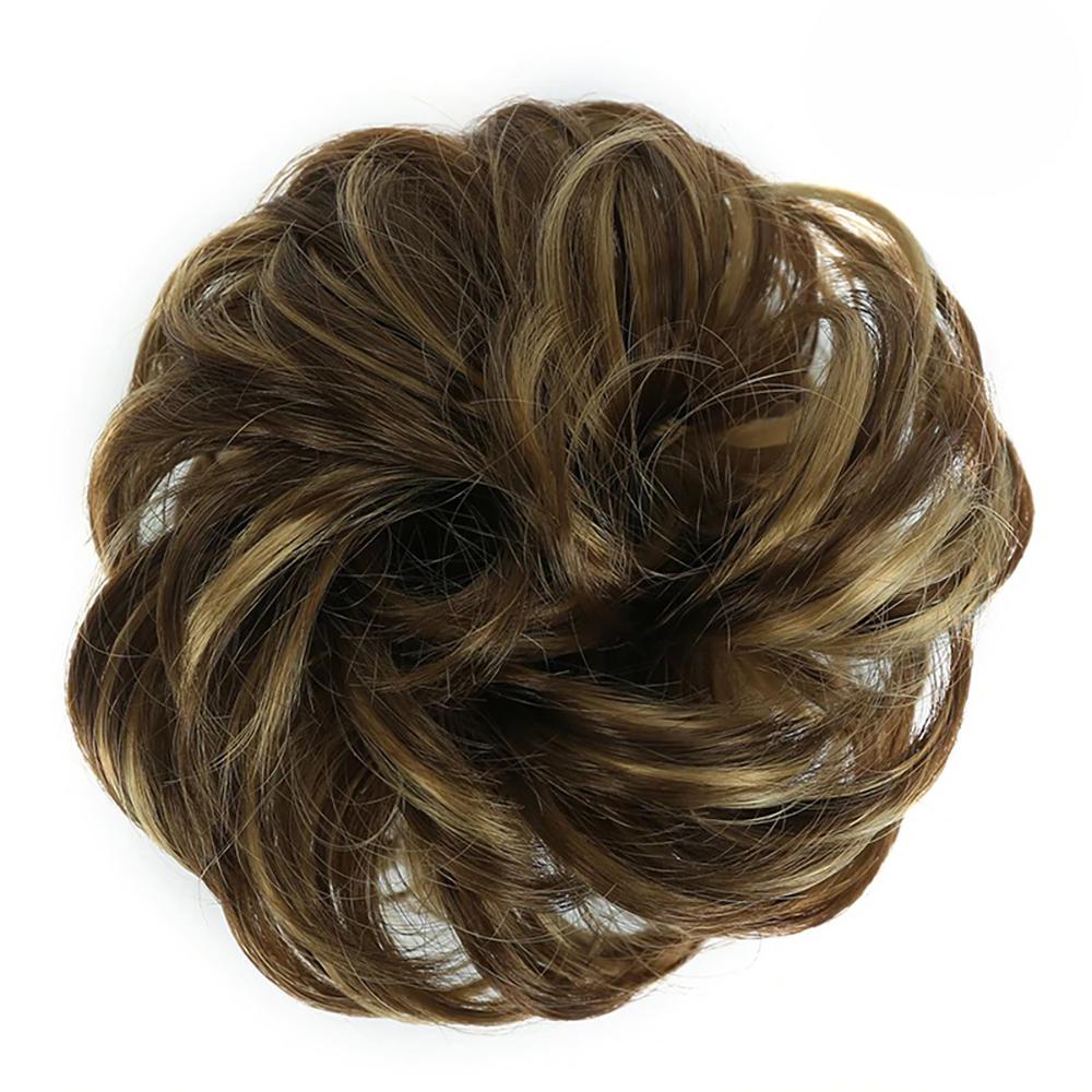 Natural Look Synthetic Messy Hair Bun Scrunchie Extension-xinru