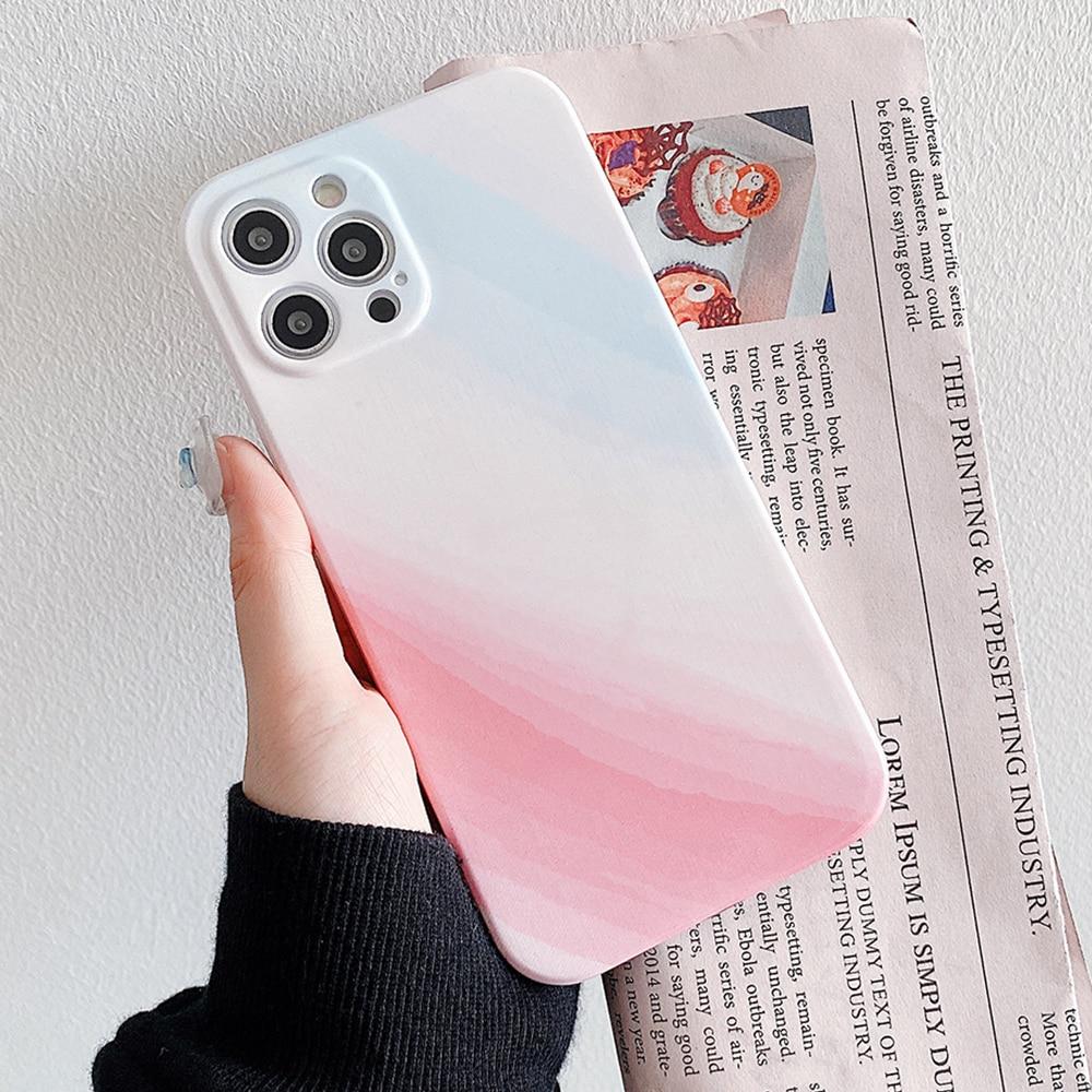 Gradient Glitter Marble Case-xinru