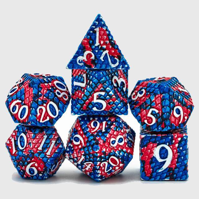 Dragon Scales Metal Dice Set  DND Tabletop Gaming-xinru